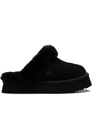 UGG Disquette shearling-trimmed suede slippers