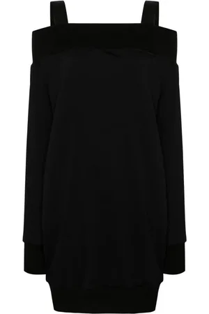 YOHJI YAMAMOTO Square-neck cady midi dress