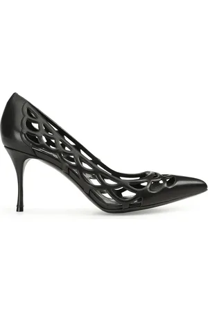 Sergio Rossi SR Mermaid cut-out leather pumps