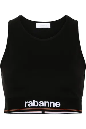 Paco rabanne Logo-tape sports bralette