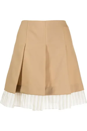 Marni Panelled pleated miniskirt