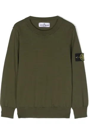 Stone Island Compass-badge cotton jumper