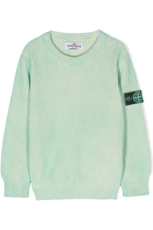 Stone Island Compass-badge ribbed jumper