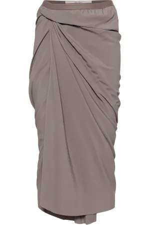 Rick Owens Wrap midi skirt