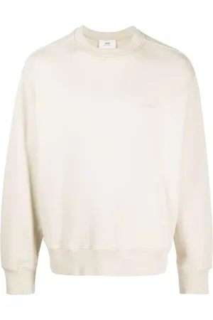 Ami Logo-embroidered cotton sweatshirt