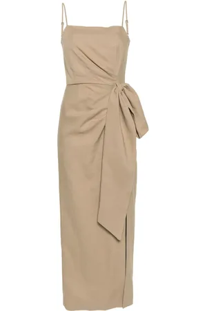 Msgm Gathered-detail maxi dress
