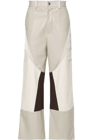 Feng Chen Wang Panelled straight-leg cargo pants
