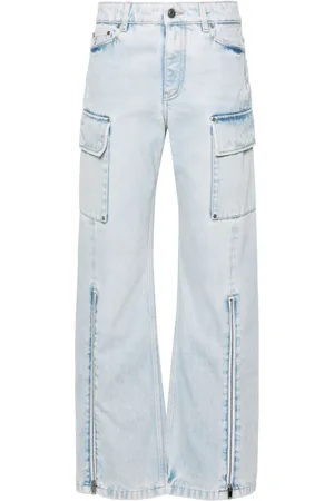 Stella McCartney Mid-rise wide-leg cargo jeans