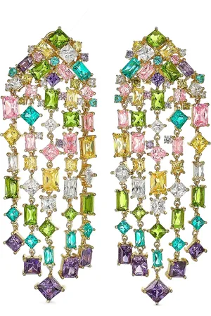 Anabela Chan 18kt gold Cascade multi-stone earrings