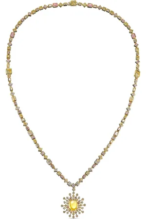 Anabela Chan 18kt yellow Spectra multi-stone necklace