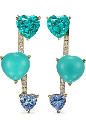 Anabela Chan 18kt gold Pendulum multi-stone earrings