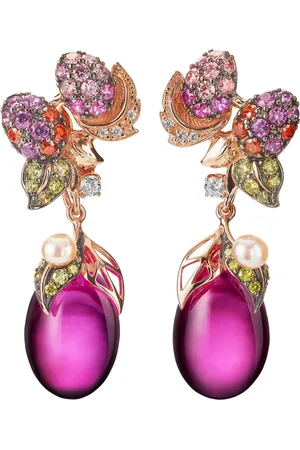 Anabela Chan 18kt rose gold Pinkberry multi-stone earrings