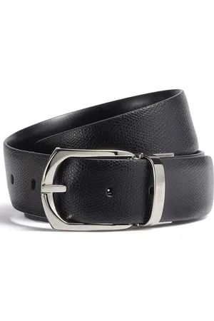 Ermenegildo Zegna Engraved logo reversible belt