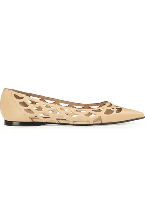 Sergio Rossi SR Mermaid leather ballerina shoes