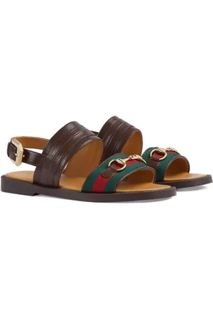 Gucci best sale web sandals