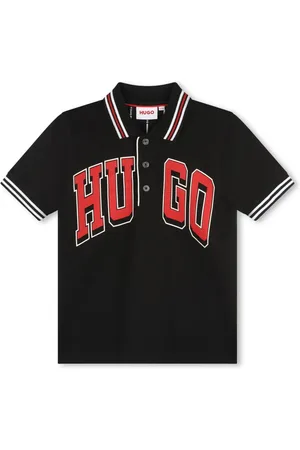 HUGO BOSS Logo-print piqué polo shirt