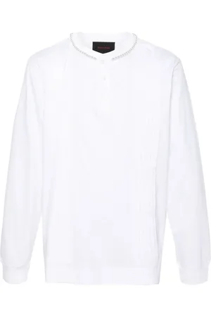 Simone Rocha Pleated cotton henley top