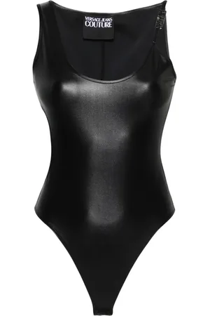 VERSACE Logo-lettering bodysuit