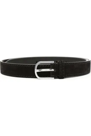 Totême Logo-engraved suede belt