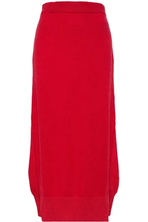 Barrie High-waisted knit skirt