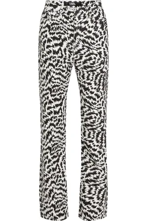 Karl Lagerfeld Zebra-print straight-leg jeans