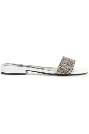 Sergio Rossi Sr Paris rhinestone-embellished leather sandals