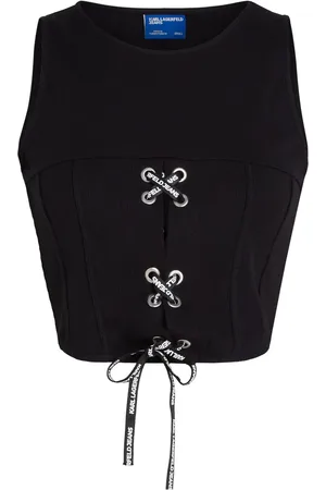 Karl Lagerfeld Lace-up tank top
