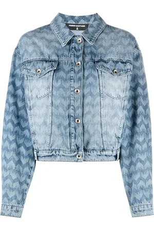 Patrizia Pepe Monogram-print denim jacket