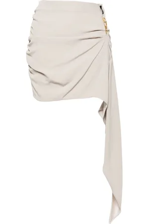 Elisabetta Franchi Draped crepe miniskirt