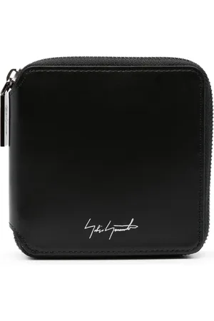 YOHJI YAMAMOTO Logo-print leather wallet