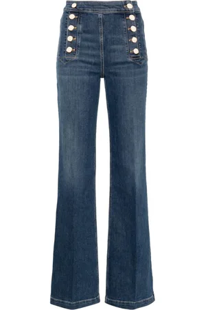 Elisabetta Franchi High-rise bootcut jeans