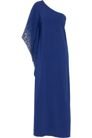 Marchesa Notte Sequin-embellished one-shoulder gown