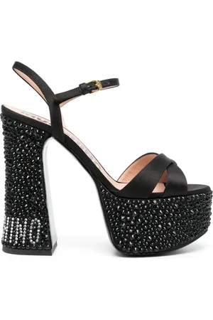 Moschino 145mm crystal-embellished sandals