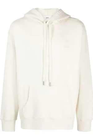 Ami Logo-embroidered cotton hoodie