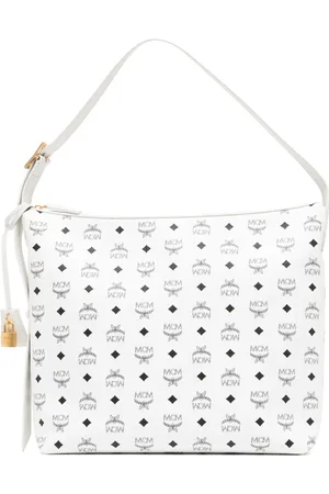 MCM Large Aren Visetos-print leather shoulder bag
