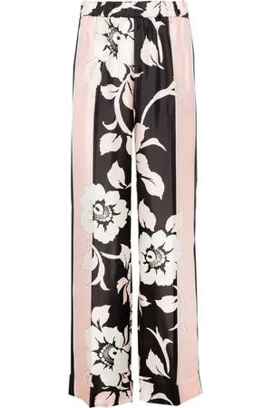 P.A.R.O.S.H. Floral-print straight-leg trousers