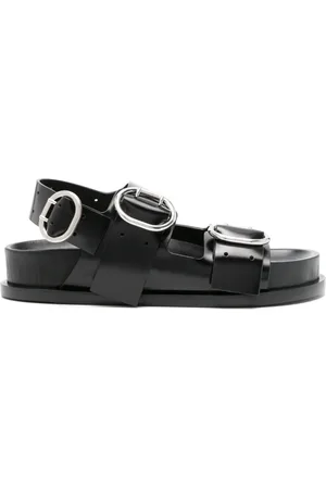 Jil Sander Double-buckle leather sandals