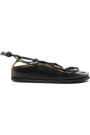 LEMAIRE Multi-way strap leather sandals