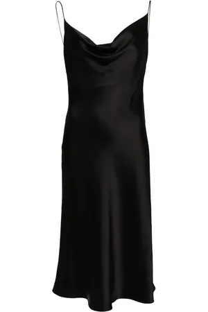 Stella McCartney Cowl-neck satin midi dress