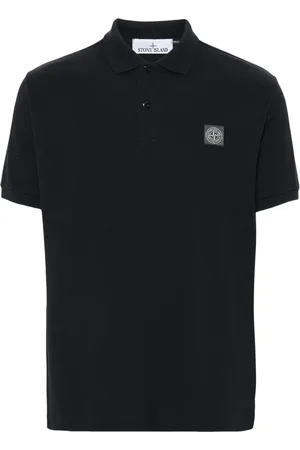 Stone Island Compass-appliqué polo shirt