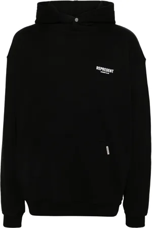 Represent Logo-print cotton hoodie
