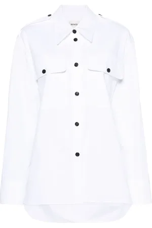 Khaite Button-up cotton overshirt