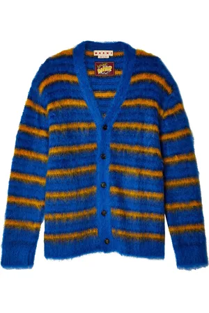Marni Mohair-blend striped cardigan