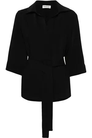 P.A.R.O.S.H. Tied-waist cady blouse