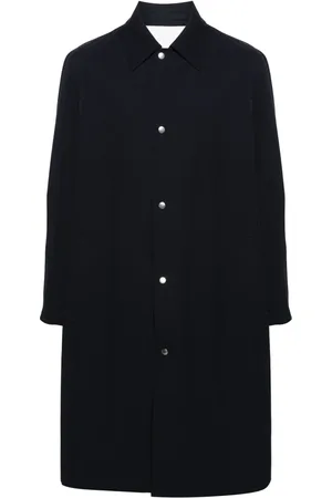 Jil Sander Single-breasted gabardine wool coat