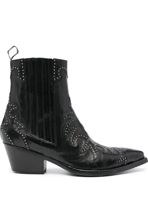 SARTORE 45mm stud-detail leather boots