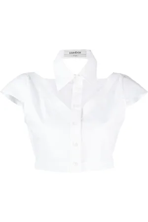 KIMHEKIM Cropped cut-out shirt