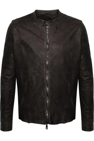 GIORGIO BRATO Crinkled leather jacket