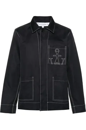 J.W.Anderson JW Anchor-embroidered shirt jacket