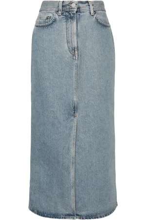 Loulou Studio High-rise long denim skirt